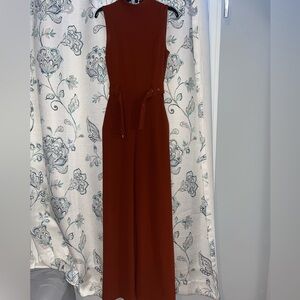 Express burnt orange jumpsuit